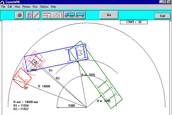 bus turning radius cad